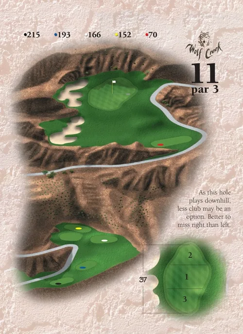 Hole 11 - Wolf Creek Golf - Las Vegas, Nevada - Mesquite Courses