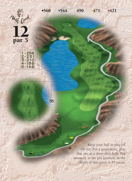 Hole 12 - Wolf Creek Golf - Las Vegas, Nevada - Mesquite Courses