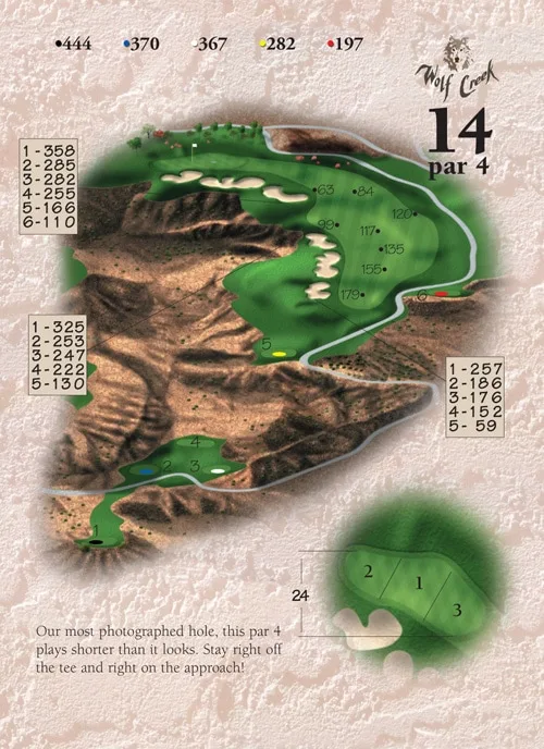 Hole 14 - Wolf Creek Golf - Las Vegas, Nevada - Mesquite Courses