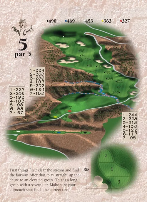 Hole 5 - Wolf Creek Golf - Las Vegas, Nevada - Mesquite Courses