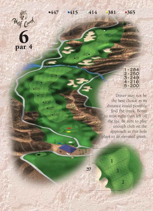 Hole 6 - Wolf Creek Golf - Las Vegas, Nevada - Mesquite Courses